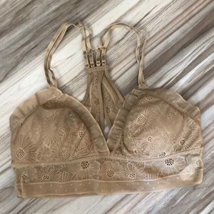 Aerie nude lace bralette size medium